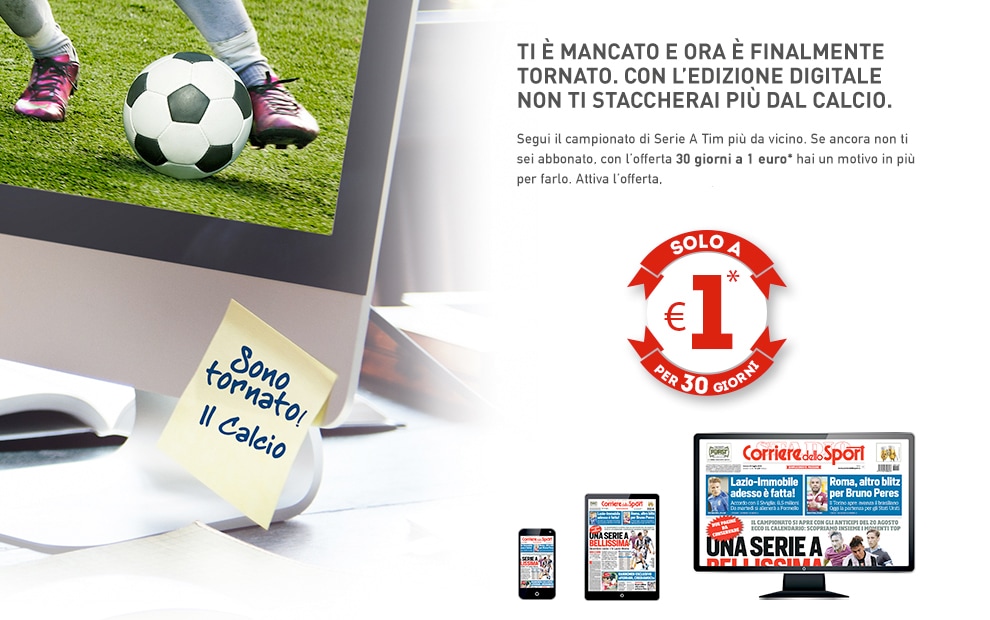 Promo Campionato 2016/2017 - Corriere dello Sport - Stadio