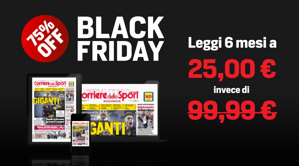 Promozione Edizione Digitale 25,00€ per 6 mesi - Corriere dello Sport - Stadio